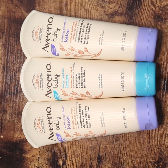 Aveeno Baby Calming Comfort Lotion Trio - Picture 1 of 5